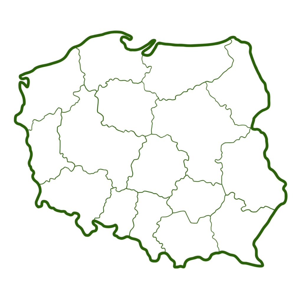 mapa polski